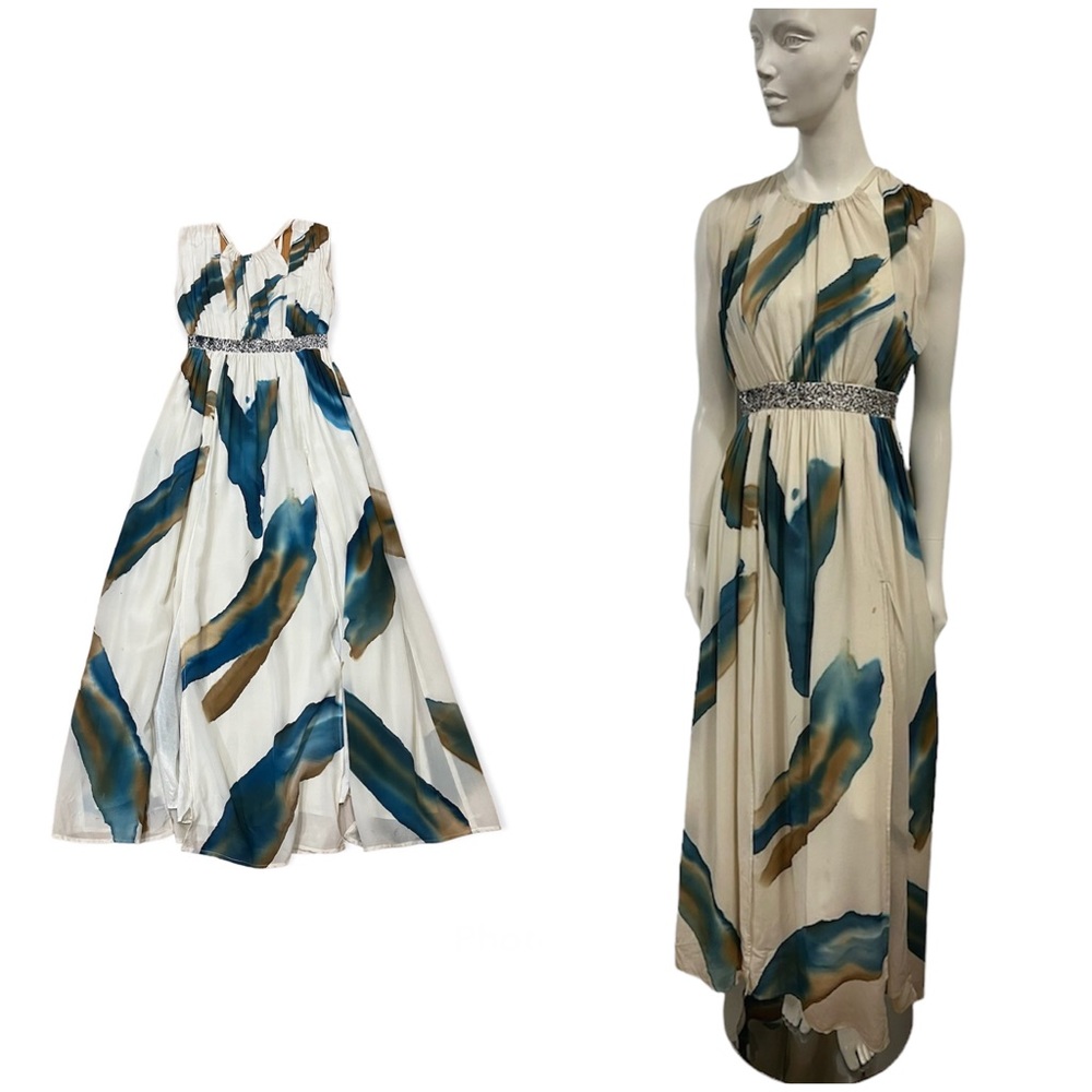 Avante Garde Unique Cecilia de Bucourt Goddess Embellished Maxi Dress